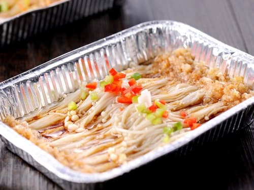 大荔锡纸烤金针菇